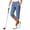 Blue, variant on Yogo Capris Pants for Women Solid Color Slim Fit Running Pants with Pockets High Waist Seamless Tummy Control Stretch Skinny Pants Stretch with Button Slimming Lightweight Outdoor Beach Run