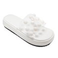 thumbnail image 3 of Vedolay Platform Shoes Sandals Women Summer Beach Sandals Black Sandals Flat Slippers Ring Toe Sandals,White 9, 3 of 4