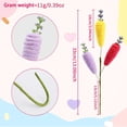 thumbnail image 2 of 2Pcs Yellow Red Purple Carrot Floral Picks - Faux Easter Carrot Stems for Wreath, Easter Basket & Home Decor, 2 of 5
