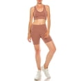 thumbnail image 2 of LA12ST Women High Waist Athleisure Yoga Shorts Workout Running Compression Exercise Shorts Side Pockets, 2 of 3