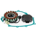 thumbnail image 3 of Estator magnético + rectificador de voltaje + junta para Yamaha YFM660 Grizzly YXR660 Rhino, 3 of 12