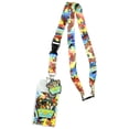 thumbnail image 1 of Scooby Doo Tie Dye Lanyard Keychain ID Holder Mystery Machine Rubber Charm and Sticker, 1 of 3