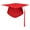 Red #3, variant on Nrmrqz Unisex Graduation Cap & Tassel - Adjustable Adult Graduation Hat for High School & College - 9.84x9.84 Inches - Red/Blue/Navy/Purple/White - Polyester Material - One Size Fits All