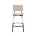 thumbnail image 2 of Amisco Sullivan 26 in. Counter Stool - Cream Faux Leather / Bronze Metal, 2 of 9