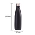 thumbnail image 3 of Termos para agua Taza aislada de doble pared Taza de viaje de 500 ML a prueba de fugas para senderismo Pesca Ciclismo, 3 of 8