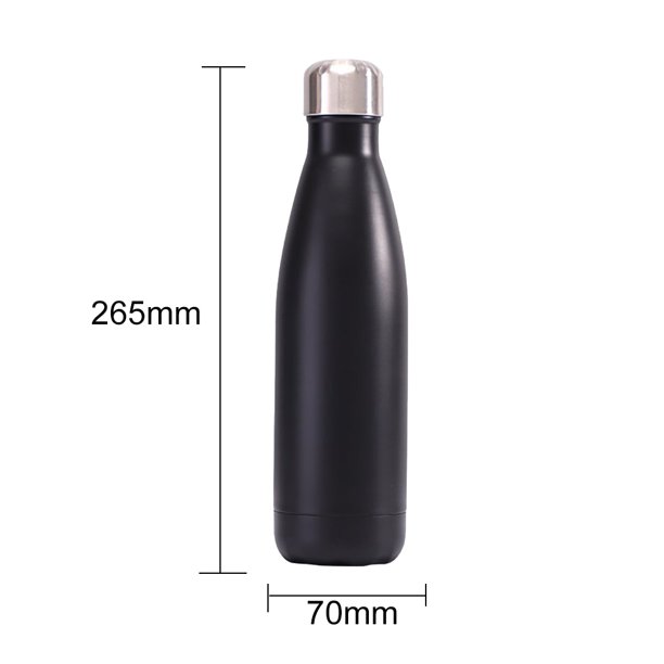 Taza de viaje con aislamiento de doble pared de 500 ml a prueba de fugas para ciclismo negro Sywqhk Para Estrenar