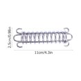 thumbnail image 2 of FRCOLOR  3 Pcs Tent Buckle Cord Awning Fixed Buckles Springs Camping Accessories Travel Silver, 2 of 8