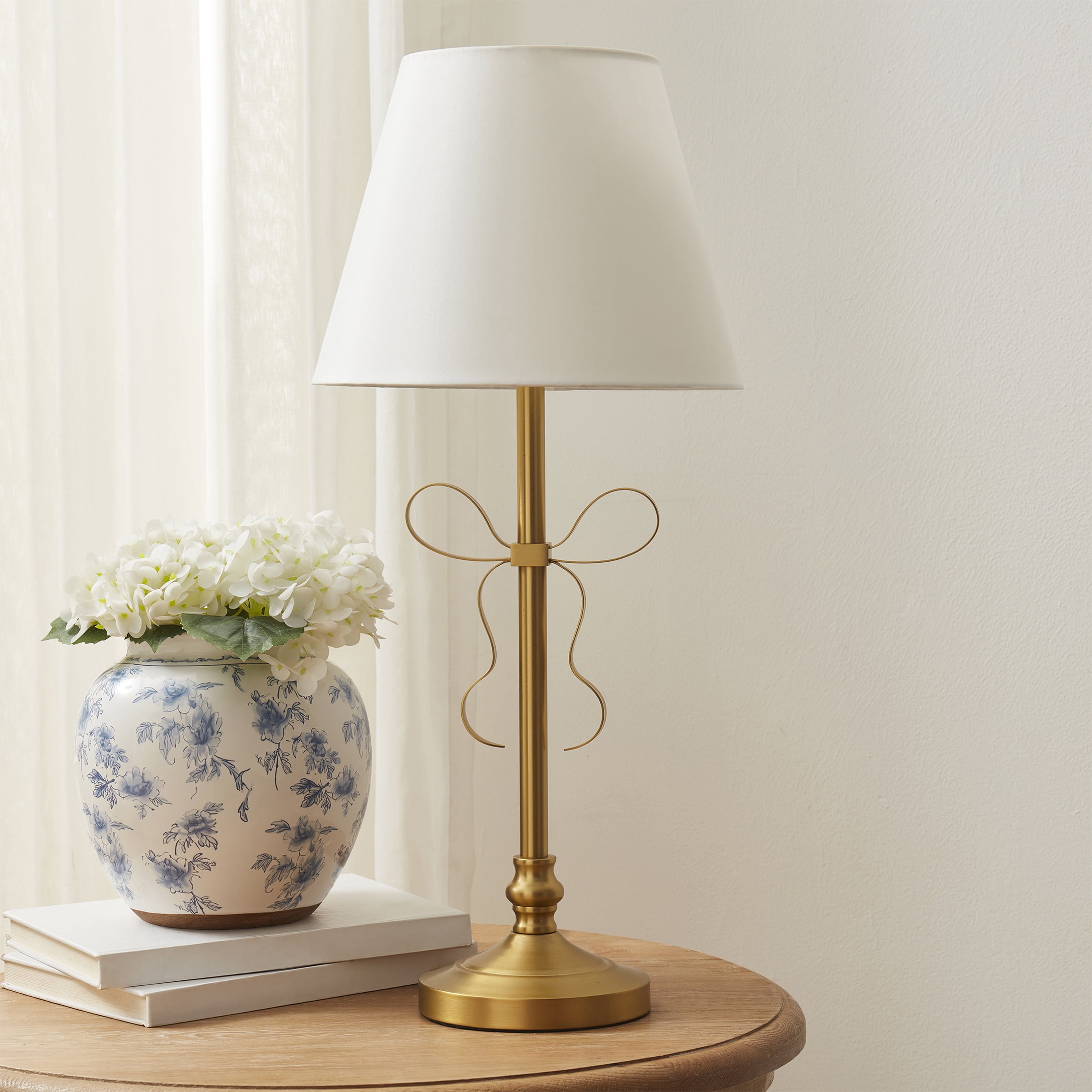My Texas House 24" Gold Metal Bow Table Lamp