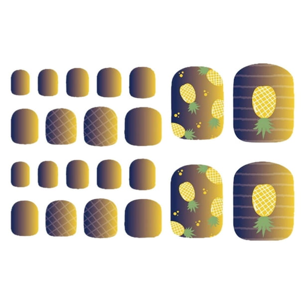 Xihbxyly Pegatinas para Uñas de Pies, Diseño Hawaiano, Autoadhesivas, de Fácil Aplicación, Duraderas, para Personalizar Tu Estilo, Accesorio de Verano, Ideales para Mujeres y Niñas.