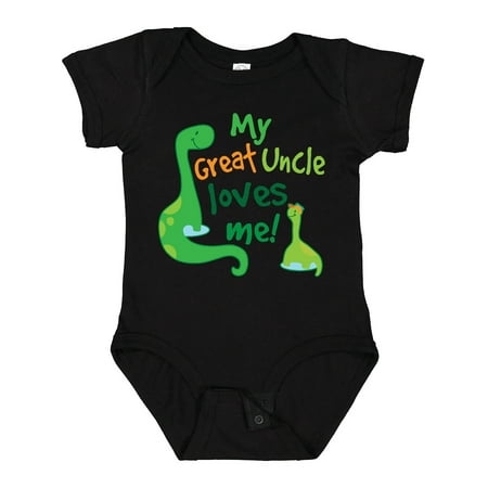 

Inktastic My Great Uncle Loves Me Nephew Gift Baby Boy Bodysuit