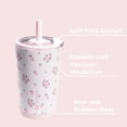 thumbnail image 3 of HydroJug Everyday Tumbler – Ceramic-Lined Insulated Tumbler with Straw and Soft-Touch Lid, Cup Holder Friendly – 14 oz, Wildrose, 3 of 6