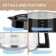 thumbnail image 4 of Jarra de vidrio de repuesto para 12 tazas para cafetera Hamilton Beach, 4 of 9