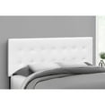 thumbnail image 5 of 63" White and Black Contemporary Button-Tufted Upholstered Queen Size Bed Headboard, 5 of 5