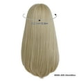 thumbnail image 2 of 24 Inch Long Straight Wigs for Women Blonde Wig with Bangs Synthetic Fiber, 2 of 6