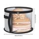 thumbnail image 4 of Bolsa de almacenamiento redonda para sombreros, plegable, transparente, organizador para sombreros de vaquero, ala ancha, estuche con asas para guardar sombreros de vaquero y sol., 4 of 7