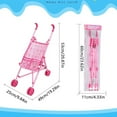 thumbnail image 4 of CUITING Pretend Play Foldable Doll Stroller Toddler Learning Toy Girls‘ Imagination Booster, 4 of 6
