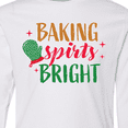 thumbnail image 4 of Inktastic Christmas Baking Spirits Bright with Green Oven Mit Long Sleeve Youth T-Shirt, 4 of 5