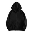 thumbnail image 3 of Unisex Y2K Zip Up Hoodie Oversized Gothic Punk Hooded Sweatshirt Casual Vintage Hooded Jacket Emo Alternative Clothes, 3 of 4