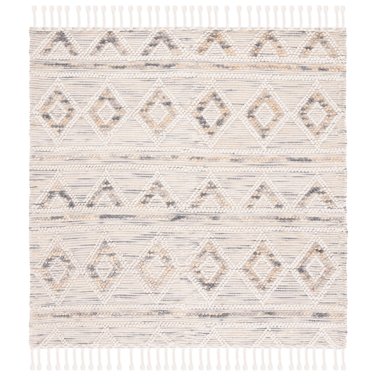 SAFAVIEH Natura Chloe Southwestern Area Rug, Ivory/Grey, 3' x 5'