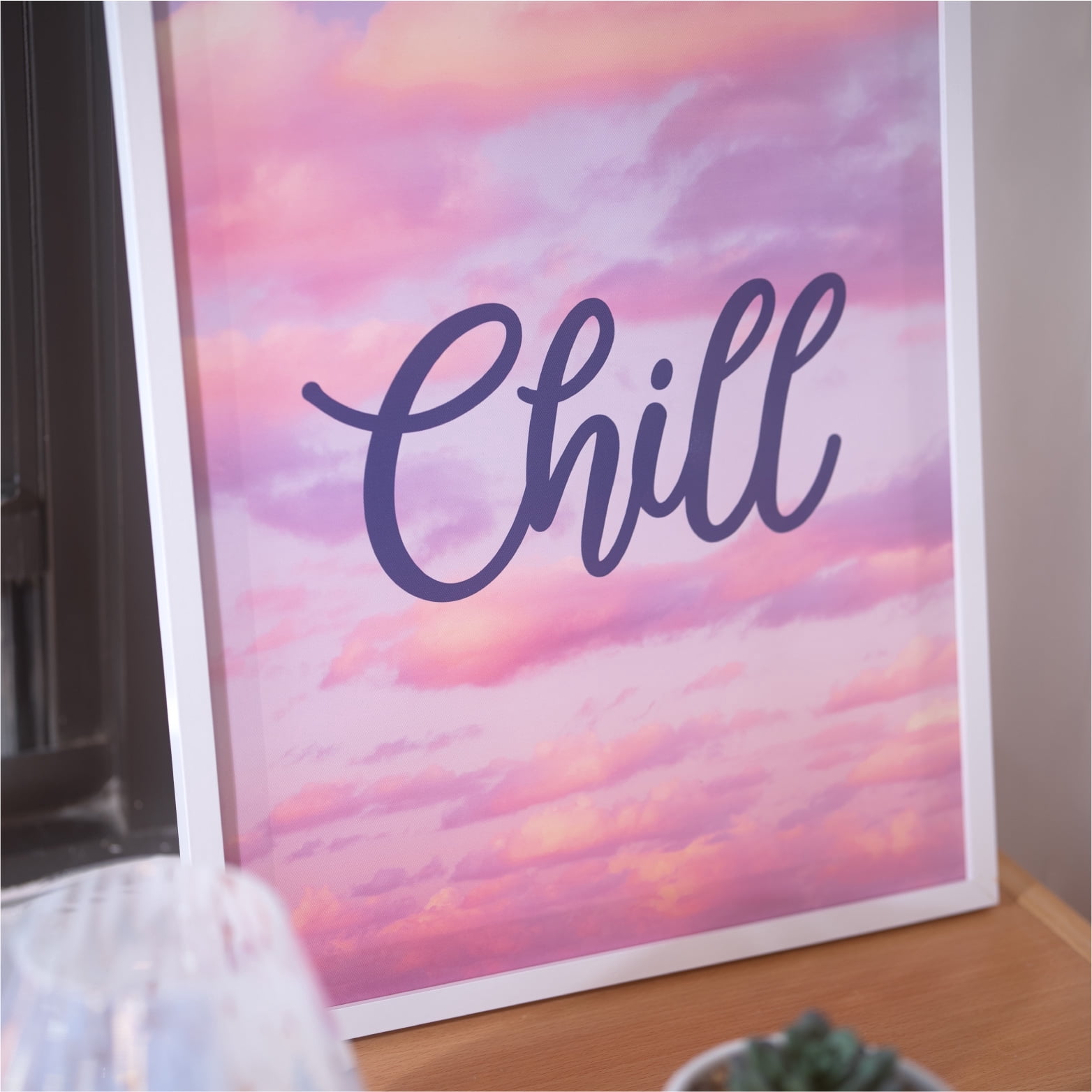 Urban Shop Chill Canvas Wall Art, 20" H x 16" W