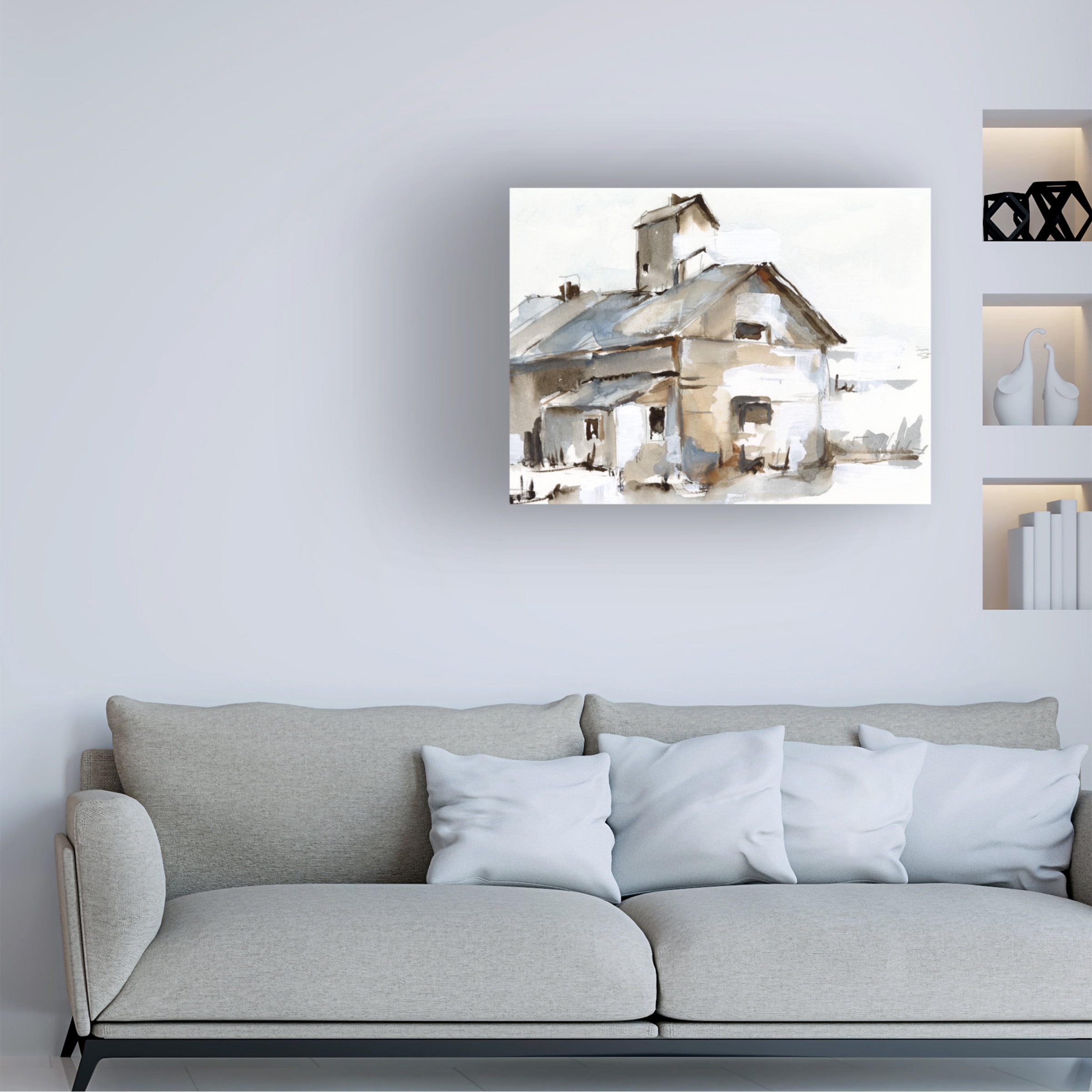 Ethan Harper 'Dilapidated Barn II' Canvas Art
