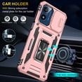 thumbnail image 6 of For Motorola Moto G play 4G 2024 Case with HD Screen Protector & Slide Camera Cover & Kickstand, Military-Grade,Rosegold, 6 of 7