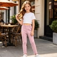 thumbnail image 5 of WAVSUF Girls Leggings 3 Pack High Waist Skinny Fit Lightweight Outdoor Warm Cotton Bottoms Navy Size 4, 5 of 9