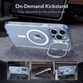 thumbnail image 4 of XUCP-pour iPhone 13 Pro Max Étui Magsafe avec Support, Protection de Qualité Militaire, Support Anneau avec Caméra Intégrée, Dos Résistant aux Rayures, Étui Classique avec Support pour iPhone 13 Pro Max, Transparent, 4 of 4