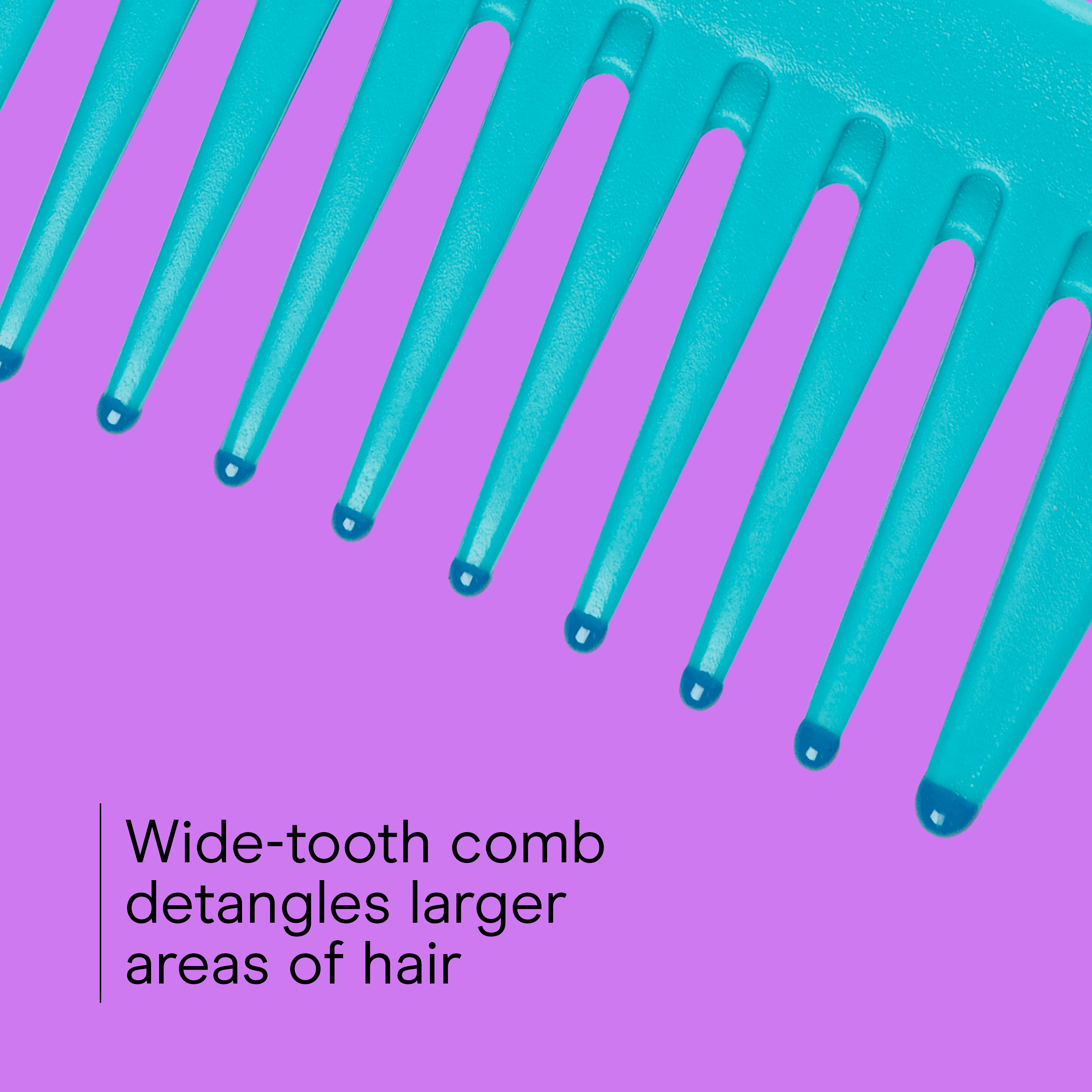 (3 pack) Conair Wide-Tooth Shower Comb with Hook Handle, Detangles & Distributes Conditioner
