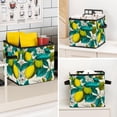 thumbnail image 7 of RATGDN Collapsible Fabric Cube Storage Bin with Double Handles for Living Room Bedroom Office Black - Lemon Juice Fruit, 7 of 7