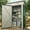 Dark Green, variant on QinaQin 5x3 FT Heavy Duty Metal Outdoor Storage Outdoor Storage,Sloped Roof & Lockable Single Door - Compact Weatherproof Tool Organizer,Nay Blue