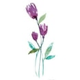 thumbnail image 3 of Goldberger, Jennifer 10x18 Black Modern Framed Museum Art Print Titled - Dancing Aubergine I, 3 of 5
