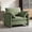Green, variant on LAUSAINT HOME 42.1" Oversized Accent Chair with 33.6" Wide Seat, Modern Upholstered Single Armchair with 120° Reclined Backrest, 2 Pillows for Living Room, Chenille, Gray