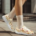 thumbnail image 6 of chaqlin Christmas Shoes for Women Men Size 7 Gingerbread Man Lace Up Running Sneakers Breathable Lightweight Walking Shoes Casual Mesh Work Flat with Non-slip Sole, 6 of 7