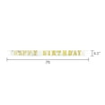 thumbnail image 3 of Gold Happy Birthday Foil Fringe Party Banner, 7', by Way To Celebrate, 3 of 5