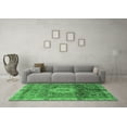 thumbnail image 3 of Ahgly Company Indoor Rectangle Oriental Emerald Green Modern Area Rugs, 7' x 9', 3 of 4