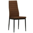 thumbnail image 4 of vidaXL Dining Chairs High Back Kitchen Side Chair for Home Dining Room Fabric, 4 of 44
