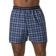 thumbnail image 4 of Fruit Of The Loom Men's Woven Tartan Exposed Waistband, Multipack , Size S-3XL, Assorted Colors, 4 of 5