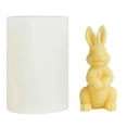 thumbnail image 1 of Molde de Silicona de Conejo de SimulacióN 3D para DecoracióN de Pasteles Conejito de Pascua FabricacióN de Velas Molde de Resina de Yeso para Velas Perfumadas, 1 of 7