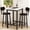 White, variant on Cvortll 3 Pieces Bar Table Set, Bistro Kitchen Table Sets with 2 PU Leather Bar Stools, Wood Pub Bar Table Set for Breakfast Nook Small Space Restaurant, Round Table