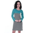 thumbnail image 1 of Moomaya Robe T-shirt pour Femmes Manches Longues Poche à Sequins Robes d'Été, 1 of 7