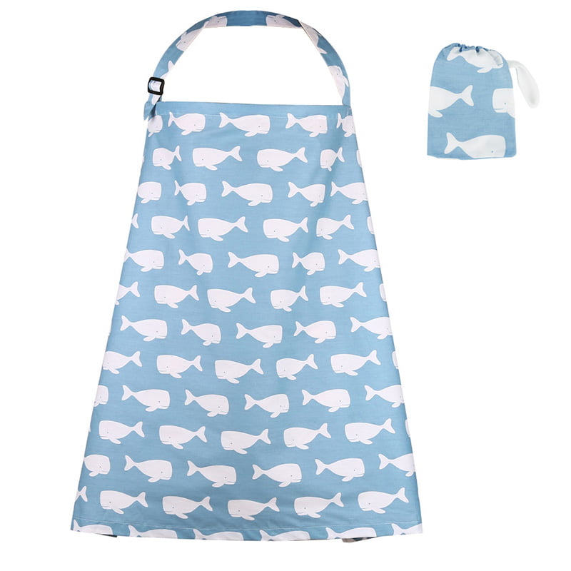 Trcoveric Lightweight Breathable Cotton Privacy Feeding Cover Nursing Apron for Breastfeeding Cotton Breastfeeding Nursing Cover 