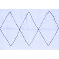 thumbnail image 1 of Ahgly Company Indoor Rectangle Solid Blue Modern Area Rugs, 2' x 3', 1 of 4
