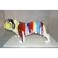 thumbnail image 2 of Nifao Modern art resin multicolored Bulldog statue – Home Decor Sculpture, 28"L x 12"W x 16"H, 2 of 11