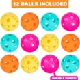 thumbnail image 3 of Wiffle Balls ArtCreativity Bulk (paquete de 12) para juego de pelota con cuchara, 3 of 6