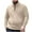 Khaki, variant on safuny Men's Solid Color Pullover Fashion Crew Neck Sweatshirts Zipper Long Sleeve Tops Pockets Workout Winter Thicken Big&Tall Shirts Big&Tall Casual Cotton Black L