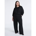thumbnail image 3 of Scoop Women’s and Women’s Plus New Scubaknit Seamed Sweatpants, Regular and Short Lengths, Sizes XS-4X, 3 of 6