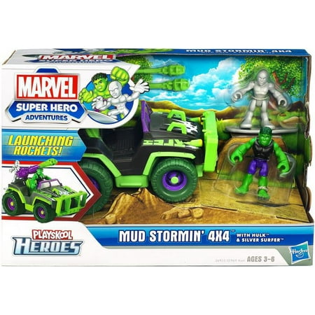 Hasbro Sh Mud Stormin 4x4 W Hulk And Slv Surfer