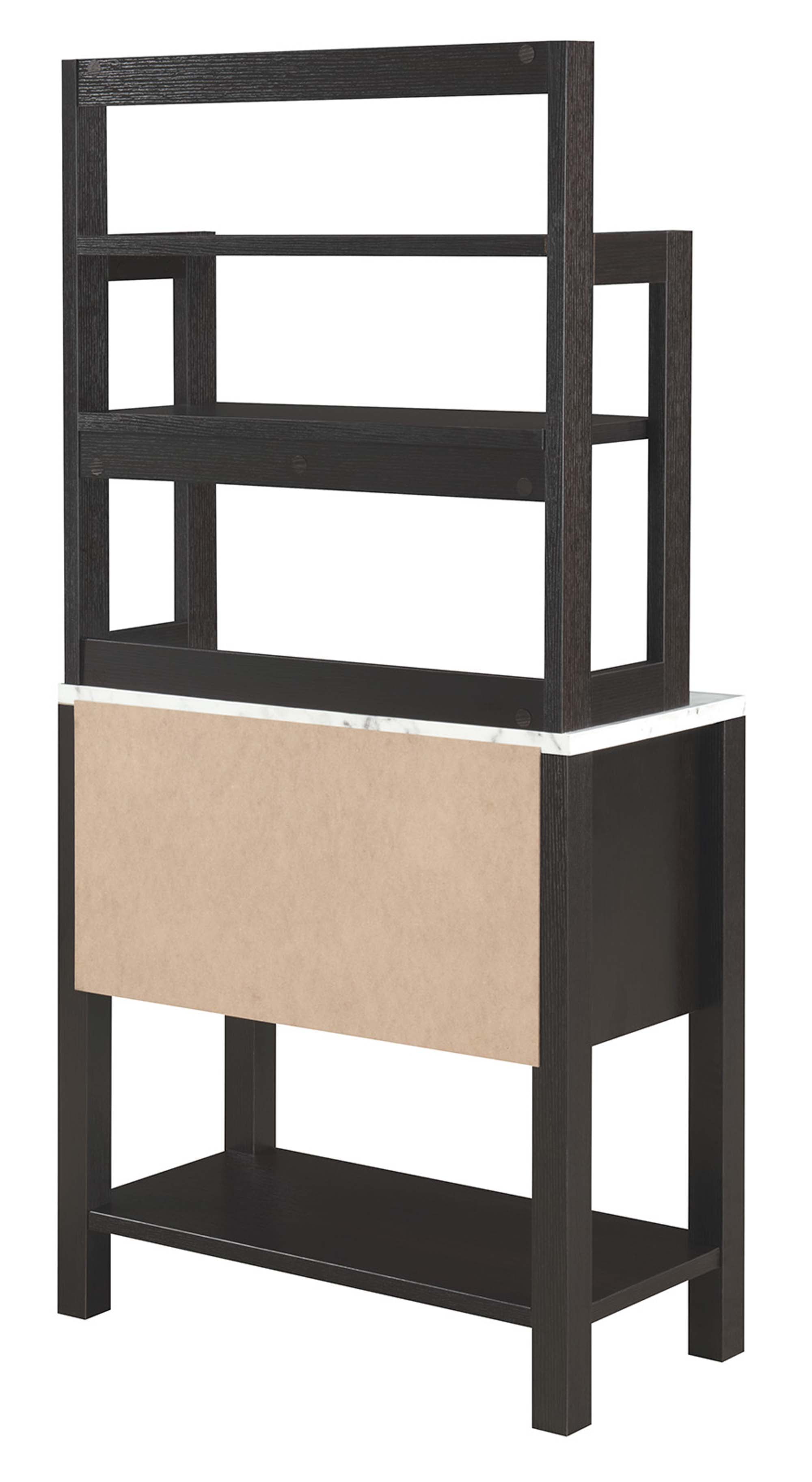 Convenience Concepts Newport Serving Bar in Espresso Wood Finish