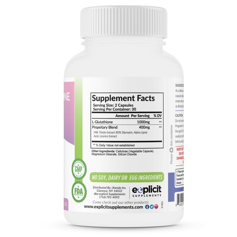 1000 mg glutathione daily Glutathione: Benefits and Supplements main image 0